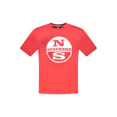 North Sails Red Cotton Men T-Shirt -   -  North Sails.